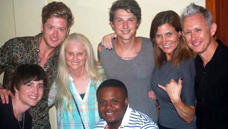 Pictured at the Kauai Music Festival (L–R): Jamie Follesé, Nash Overstreet, BMI’s Barbara Cane, Ryan Follesé, BMI’s Tracie Verlinde, Richard Harris and Marlin “Hookman” Bonds.