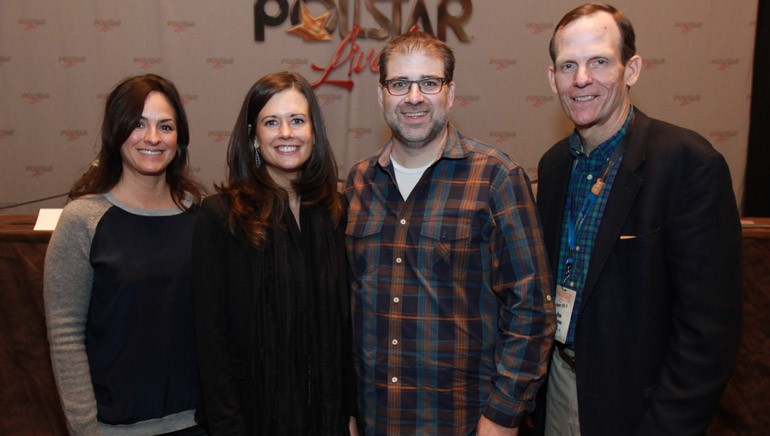 The panelists posed for a photo before the session (l to r): ASCAP’s LeeAnn Phelan, Creative Nation’s Beth Laird, BMI songwriter Barry Dean and BMI’s Dan Spears.