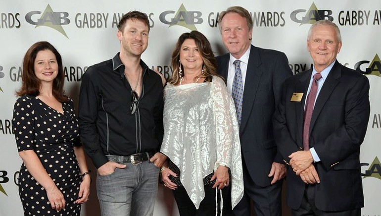 Pictured before the performance (l-r): BMI’s Jessica Frost, Rice, Evelyn Wilcox, VP/General Manager of WABL-TVJim Wilcox, GAB’s President Bob Houghton.