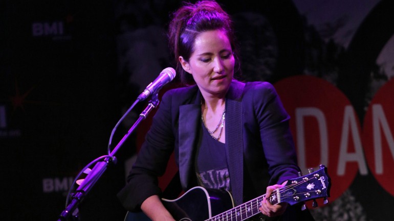 Pictured: KT Tunstall performing during BMI Snowball