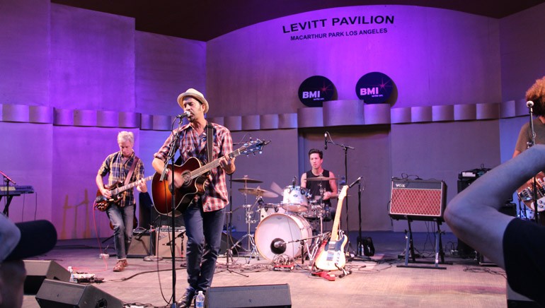 Elsten Torres performing his chart-topping hits at the BMI and Levitt Pavilion Summer Nights concert series on July 25 at MacArthur Park.