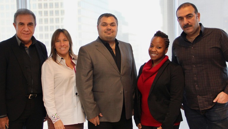 Pictured (L-R) are: Emre Saltik, Member of the Board, MESAM; BMI’s Consuelo Sayago; F. Cenk Yalçin, Head of Licensing and International, MESAM; BMI’s Crystal Ross; and Taylan Yapışkan, MESAM Deputy Secretary General.