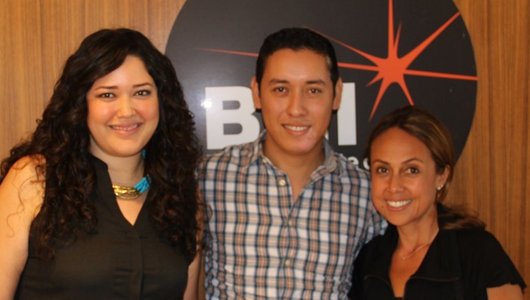 Pictured at the BMI Los Angeles office (L–R): BMI’s Krystina DeLuna, Cuitla Vega and BMI’s Delia Orjuela.