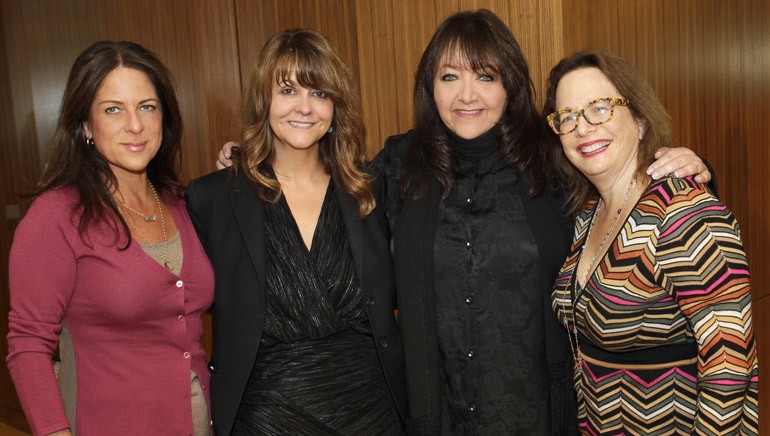 Pictured L-R are: Women In Film Board President Cathy Schulman, Women in Film Board member and music committee chair Tracy McKnight, BMI’s Doreen Ringer-Ross and composer and Alliance of Women Film Composers steering committee member Laura Karpman.