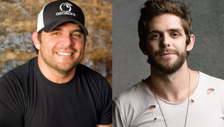 Pictured: Rhett Akins and Thomas Rhett.