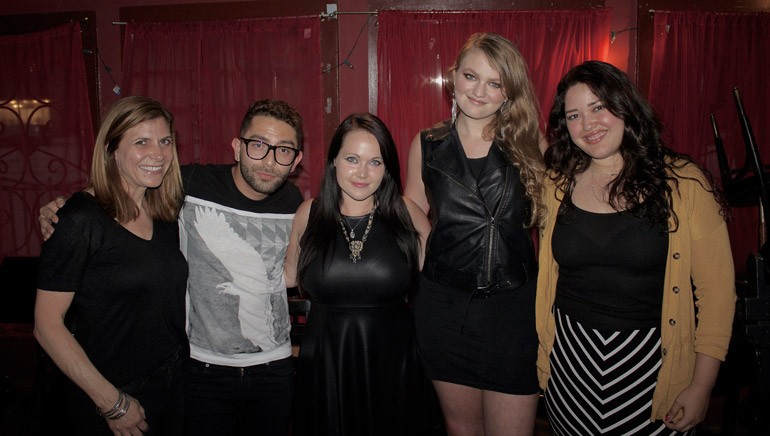 Pictured (L-R) at BMI’s September Acoustic Lounge are: BMI’s Tracie Verlinde, BMI songwriters Stefano Vieni, Sarah West and Kathryn Dean and BMI’s Krystina DeLuna.