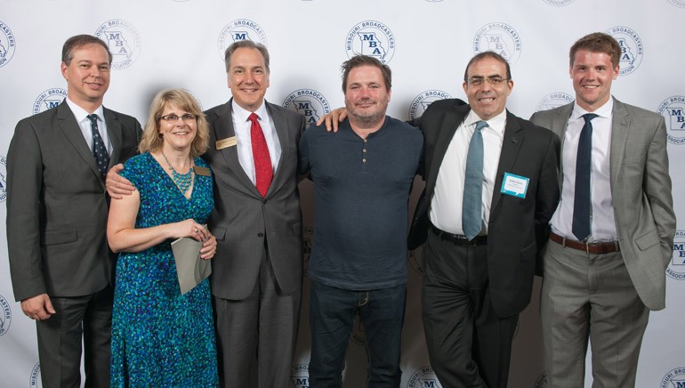 Pictured (L-R) after the performance are: BMI’s Rick Schrock, MBA’s Director of Member Services Terry Harper, MBA’s President Mark Gordon, BMI songwriter Dylan Altman, RNR Media’s President Robert Russo and Zimmer’s Clay Leible.