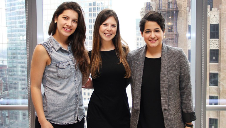 Pictured: MV Caldera, BMI’s Carolina Arenas and Linda Briceño