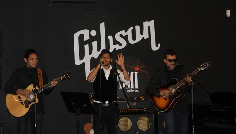 BMI’s Latin and Film/TV departments recently joined forces with Latin Music Specialists to host a showcase with an acoustic performance by Chicano rock band Santa Muerte at the Gibson Showroom in Beverly Hills, CA. Latin Music Specialists, whose mission is to continually discover, develop, produce, distribute, and promote new and exciting Latin artists, provides Film, TV, and advertising producers with high quality Latin music.