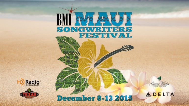 The first-ever BMI Maui Songwriters Festival, set for December 8-13, 2015, on the spectacular Hawaiian island, will combine local vibes with international acclaim in a one-of-a-kind celebration of sand, surf and music. The all-star lineup includes GRAMMY-winning songwriter and artist Kacey Musgraves; Nashville Songwriters Hall of Fame giants Bob DiPiero (Reba McEntire’s “Little Rock,” George Strait’s “Blue Clear Sky”) and Jeffrey Steele (Rascal Flatts’ “What Hurts the Most,” Tim McGraw’s “The Cowboy in Me”); BMI Country Songwriters of the Year Rhett Akins (Blake Shelton’s “Honey Bee,” Jason Aldean’s “When She Says Baby”) and Rodney Clawson (Kenny Chesney’s “American Kids,” George Strait’s “I Saw God Today”); chart-topping writers Nicolle Galyon (Miranda Lambert’s “Automatic,” Keith Urban’s “We Were Us”) and Brandon Kinney (Randy Houser’s “Boots On,” Lonestar’s “You’re Like Coming Home”); revered ukulele player Jake Shimabukuro; Emmy-winning singer, songwriter, and producer Maggie Rose; songwriting supergroup Loving Mary; acclaimed multi-instrumentalist Mark Johnstone; buzz-worthy newcomers Kimberly June and Greylan James; and Maui-based favorite Lily Meola. Don’t miss it!