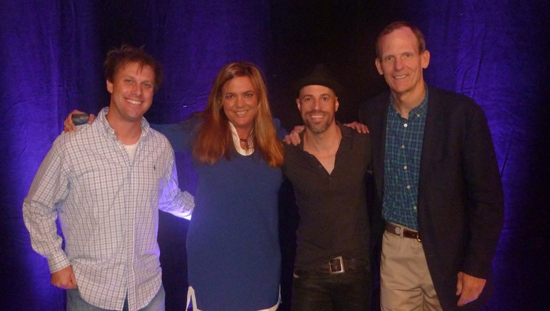 Pictured (L-R) before the session are: Rock DJ Adam Bomb, Conclave Board Chair and Cumulus Media Vice President of Social Media Lori Lewis, BMI songwriter Chris Daughtry and BMI’s Dan Spears.