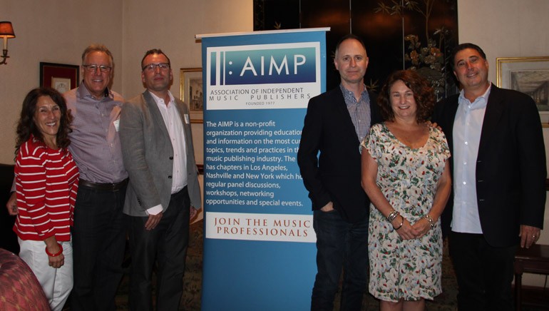 Pictured (L-R) at the AIMP’s “Disney: The Story of a Soundtrack” event are: BMI and AIMP’s Barbie Quinn, Disney’s Chris Montan, composer Henry Jackman, Disney and Pixar Animation Studios’ Tom MacDougall and Disney’s Kaylin Frank and Mitchell Leib.