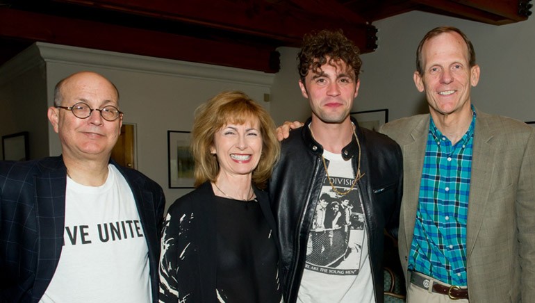 Pictured (L-R) before the performance are: Manship Media CFO and Conference Chair Ralph Bender, MFM President and CEO Mary Collins, BMI songwriter Mikky Ekko and BMI’s Dan Spears.