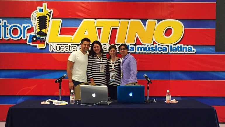 BMI composer and panelist Juan Carlos Rodriguez, BMI’s Krystina DeLuna, BMI composer and panelist Orlando Rodriguez and BMI’s Carolina Arenas.
