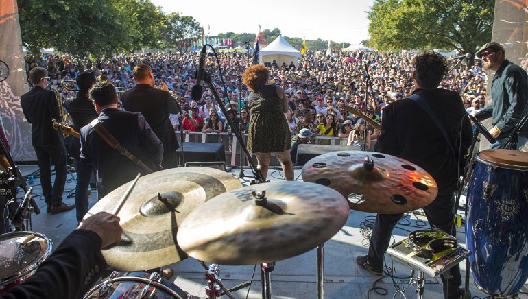 BMI band the Suffers perform at Austin City Limits Festival on October 4, 2015, in Austin, TX. The Gulf Coast soul group performed for a huge crowd, proving why they were one of the can’t-miss acts of the weekend.