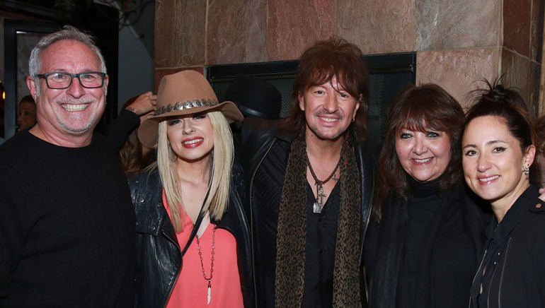 Pictured at BMI’s annual Sundance dinner on January 27, 2015 at Zoom (L–R): Talent agent Joel Roman; musician Orianthi; musician Richie Sambora; BMI’s VP, Film/TV Relations, Doreen Ringer-Ross and musician KT Tunstall.