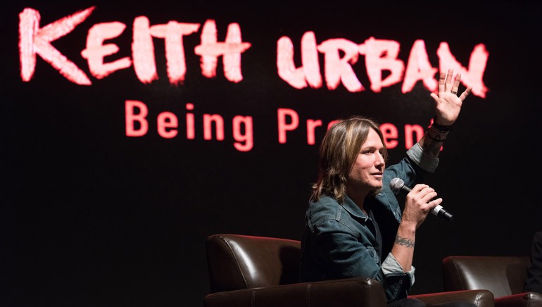 Country superstar Keith Urban talks about “Being Present” at 2015 Country Radio Seminar.