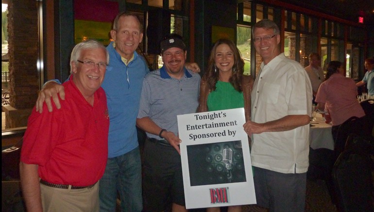 Picture (L-R) after the show are: MBA President and CEO Dewey Bruce, BMI’s Dan Spears, MBA Board Member and Cordillera Communications Director of Regional/National Sales-Montana Tim Keating, BMI singer-songwriter Chelsea Williams, MBA Board Chair and Butte Broadcasting President and Owner Ron Davis.