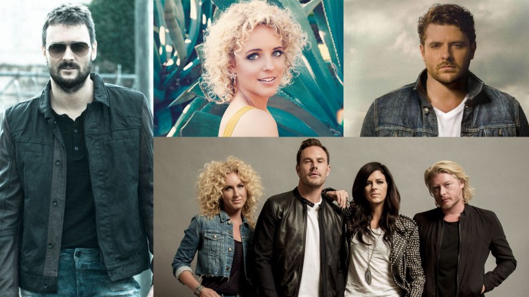 Clockwise left to right: Eric Church, Cam, Chris Young, Little Big Town
