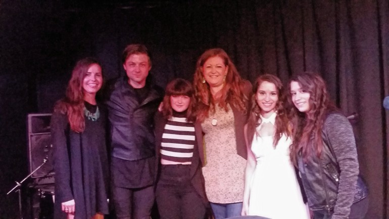 Pictured at Acoustic Lounge are (L-R): Sarah Margaret Huff, Josh LaCount, Laura Jean Anderson, BMI’s Ashley Saunders, Michelle and Melissa Macedo (Macedo)