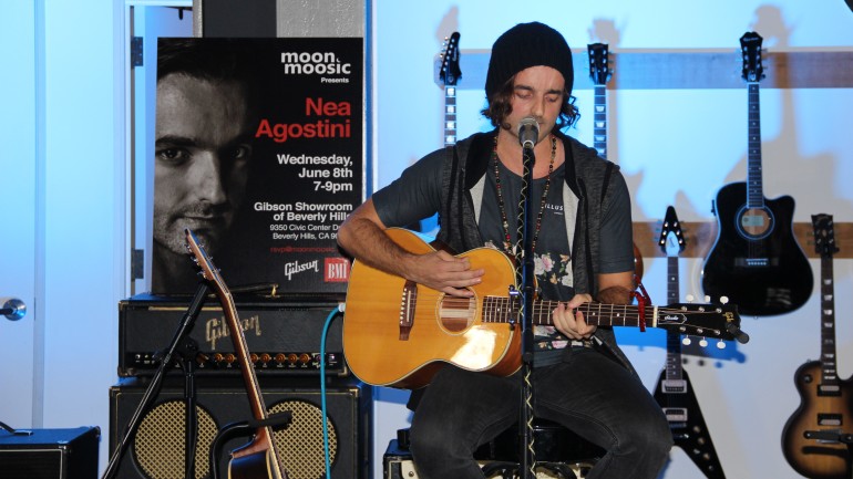 Nea Agostini performs to a full house at the Gibson Showroom in Beverly Hills CA.