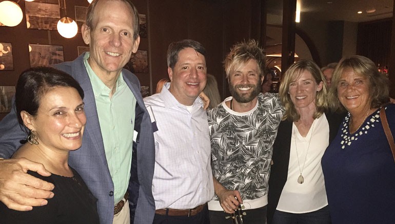 Pictured (L-R) after Paul McDonald’s performance are: ISHAE Executive Director Chris Pappas, BMI’s Dan Spears, Tennessee Hospitality and Tourism Association CEO and ISHAE Board Chair Greg Adkins, BMI songwriter Paul McDonald, Maryland Hotel & Lodging Association President and CEO Amy Rohrer and Tennessee Hospitality and Tourism Association Director of Business & Membership Development Lisa Bass.