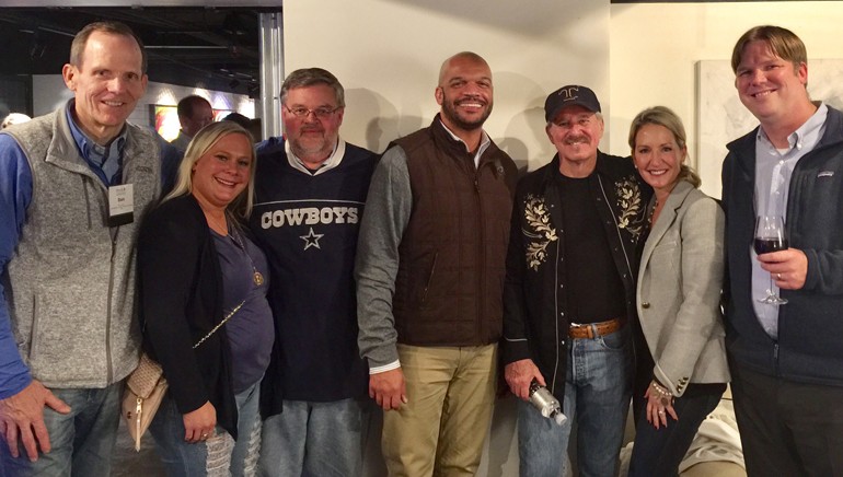 Pictured (L-R) after John Ford Coley’s performance are:  BMI’s Dan Spears, Alaska Hotel & Lodging Association Executive Director Alicia Maltby, Virginia Restaurant, Lodging & Travel Association President Eric Terry, Hotel Association of Washington, DC President and incoming ISHAE Chair Solomon Keene, songwriter John Ford Coley, Arizona Hotel & Lodging Association President and CEO Kim Sabow and Wyoming Lodging & Restaurant Association President Chris Brown.