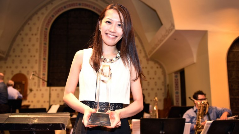 Pictured: Composer Miho Hazama, winner of the 16th Annual Charlie Parker Jazz Composition Prize, will have her composition, “Somnambulant,” performed at this year’s Summer Showcase Concert on June 22, in NYC.