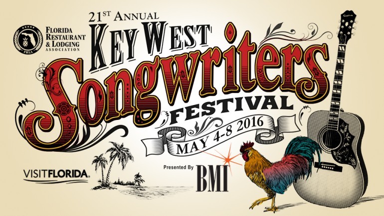 The 21st Annual Florida Restaurant and Lodging Association’s Key West Songwriters Festival, presented by BMI, is set for May 4-8, 2016.The festival will feature top country hitmakers alongside up-and-coming talent in the most iconic venues of beautiful Key West. The impressive list of performers for this year includes headliners RCA Nashville recording artist Jake Owen, Robert Earl Keen, Rhett Akins Band, Bob DiPiero, Natalie Hemby, Al Anderson, Shawn Camp, Lori McKenna, Liz Rose, Wendell Mobley, Heather Morgan, James Slater, Even Stevens, Guthrie Trapp and the Mulekickers, Chuck Cannon, Bruce Wallace, Phil Barton, Randy Montana, Josh Dorr, Marti Fredriksen, Danny Myrick, Paul Jenkins, Jabe Beyer, Rick Farrell, Love & Theft and Maggie Rose, with many more to come. For more information, go to: keywestsongwritersfestival.com.
