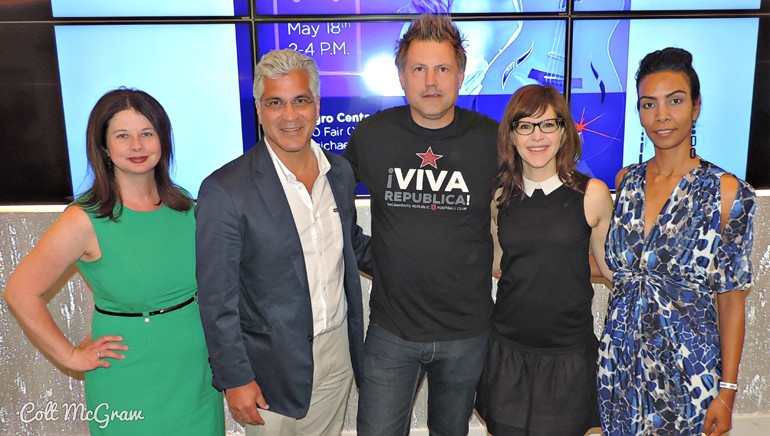 Pictured (L-R) after Lisa Loeb’s performance are: BMI’s Jessica Frost, CRA President and CEO Jot Condie, CRA Sacramento Chapter President and Milagro Experience Partner Chris Jarosz, BMI songwriter Lisa Loeb and Milagro Experience Partner Jenn Crabbe.