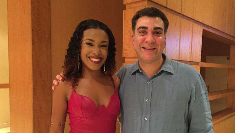 Artist and songwriter Deanna with BMI’s Brandon Bakshi.