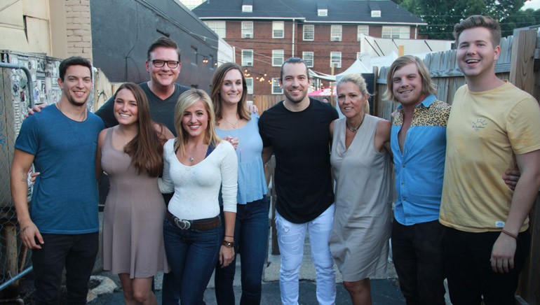 YEP’s Andrew Cohen and Amelia Varni, BMI’s Perry Howard, BMI songwriter Mary Sarah, BMI and YEP’s MaryAnn Keen, BMI songwriter Chris Bandi, BMI’s Leslie Roberts, BMI songwriter Joey Hyde and BMI’s Josh Tomlinson.
