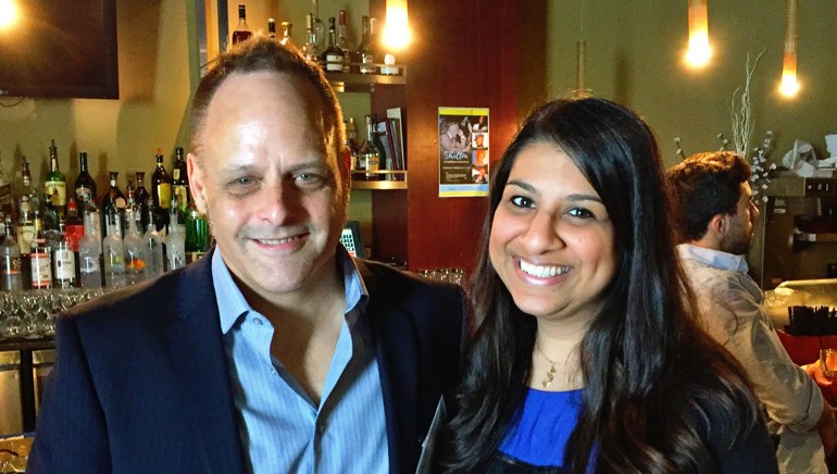 Pictured: BMI composer Scott Healy and BMI’s Reema Iqbal.