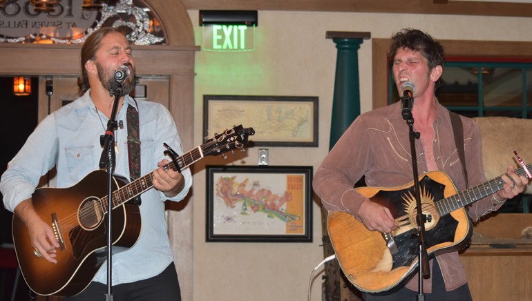 BMI songwriters Hugh Mitchell and Dave Pahanish perform their hits at the summer meeting of the Council of State Restaurant Associations.