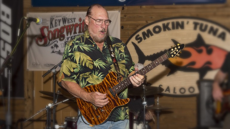 Steve Cropper performs on stage at the 2016 Key West Songwriters Festival