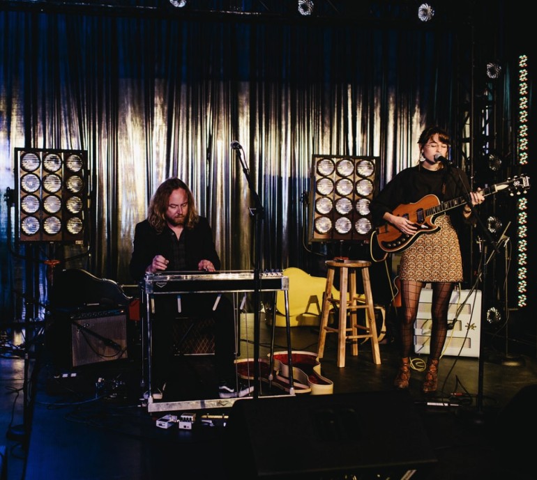 Faye Webster performs with pedal steel player Pistol Pete