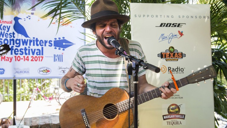 Langhorne Slim performs at Blue Macaw on Day 4 of the 2017 Key West Songwriters Festival.