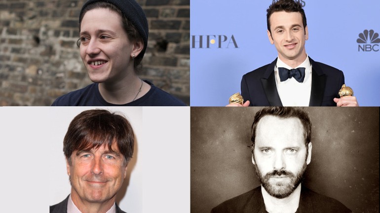 Pictured (clockwise from top left): Mica Levi, Justin Hurwitz, Dustin O’Halloran, Thomas Newman