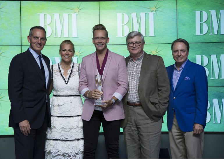 BMI’s Mike O’Neill and Leslie Roberts, BMI Christian Awards Songwriter of the Year Bernie Herms and BMI’s Phil Graham and Jody Williams. 