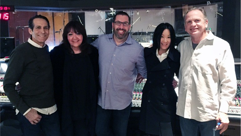 Pictured (L-R): Todd Bozung, BMI’s Doreen Ringer-Ross, BMI composer Christopher Lennertz, Dana Sano and Jeff Vaughn