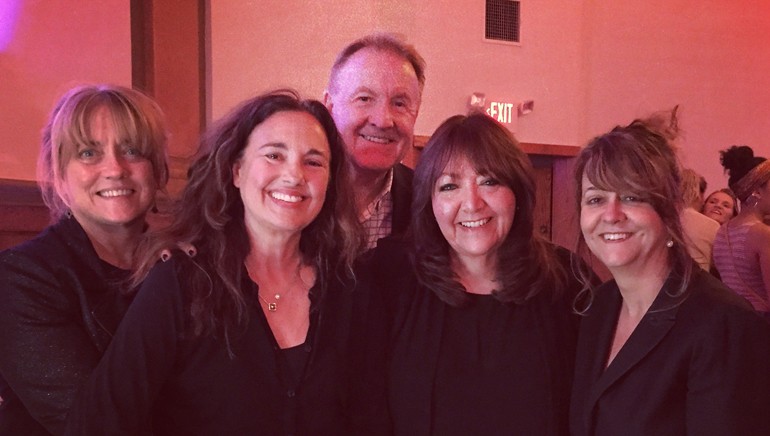 Music supervisor Maureen Crowe, BMI composer Starr Parodi, Berklee’s Peter Gordon, BMI’s Doreen-Ringer Ross and music supervisor Tracy McKnight pause for a photo at “Berklee Empowerment Initiative: Young Women In Music.”