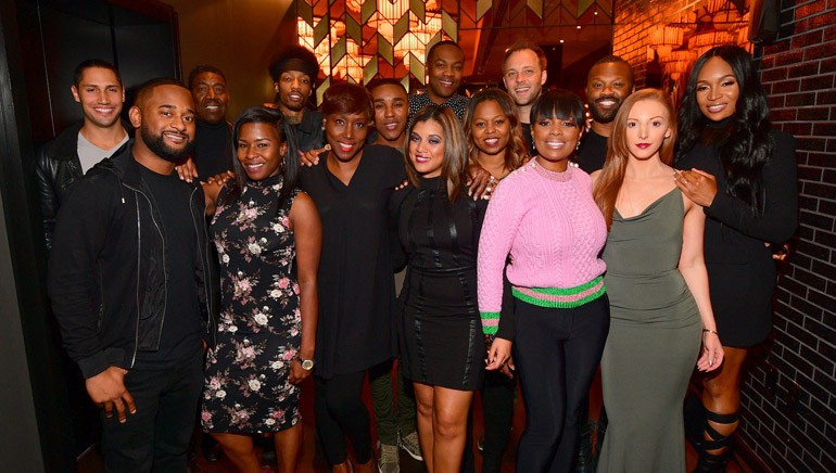 Pictured: (L-R): Back row: FreeWishes’ Eddie Jester, BMI songwriter and producer Sonny Digital, actor Ser’Darius Blain and BMI’s David Claassen. Middle row: actor Peter Zimmerman, BMI’s Reginald Stewart, FreeWishes’ Tia Wilburn and BMI’s Wardell Malloy. Front row: BMI’s Byron Wright, FreeWishes’ Cherecka Donaldson and Stephanie Jester, BMI’s Marché Butler and Catherine Brewton, Diageo’s Alisa Jacobs and TV personality Marlo Hampton.