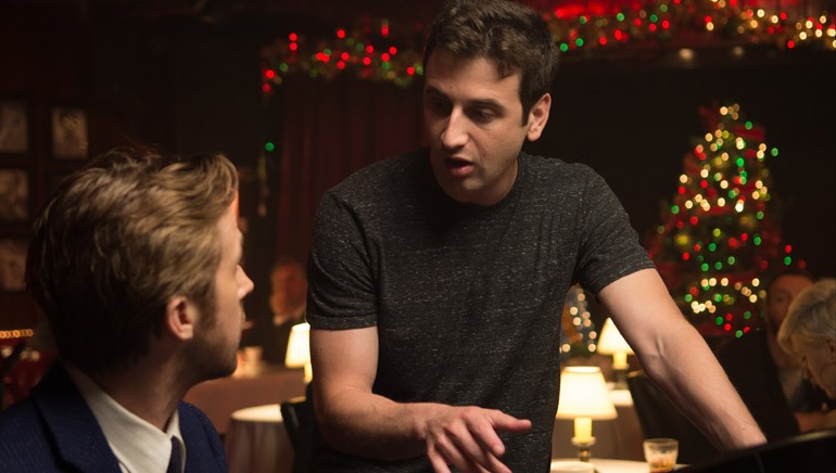 Pictured: BMI composer Justin Hurwitz goes over the music for “La La Land” with actor Ryan Gosling.