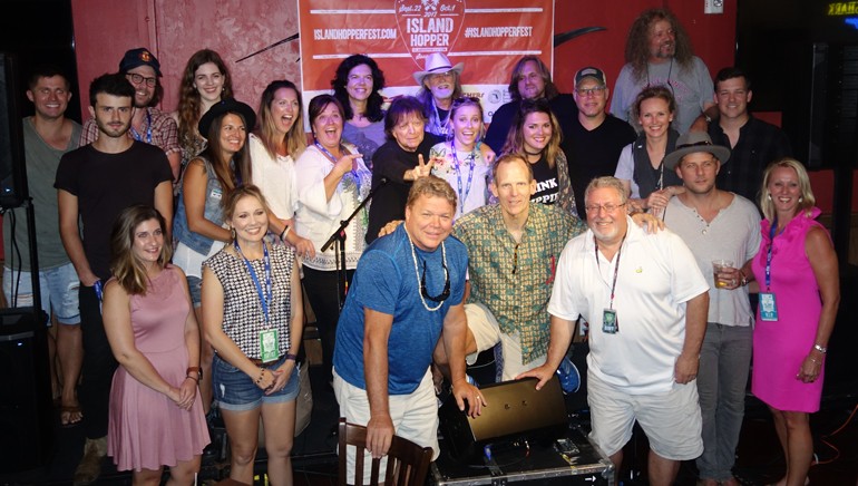 The BMI, iHeart Media and the Lee County Visitors and Convention Bureau teams gather with the BMI songwriters who brought their music to Captiva Island.