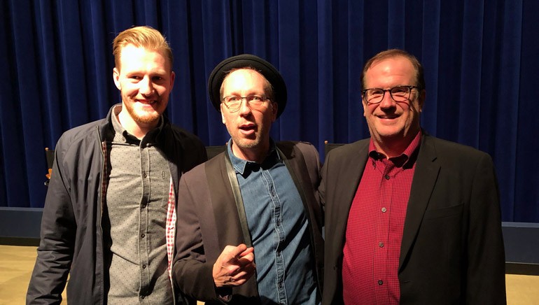 Pictured (L-R) at the screening are BMI’s Chris Dampier, award-winning BMI composer Rolfe Kent and moderator Pete Hammond from Deadline.