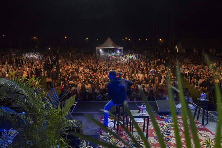 Eric Church performs in front of a record-breaking crowd at the Maui Arts and Cultural Center.