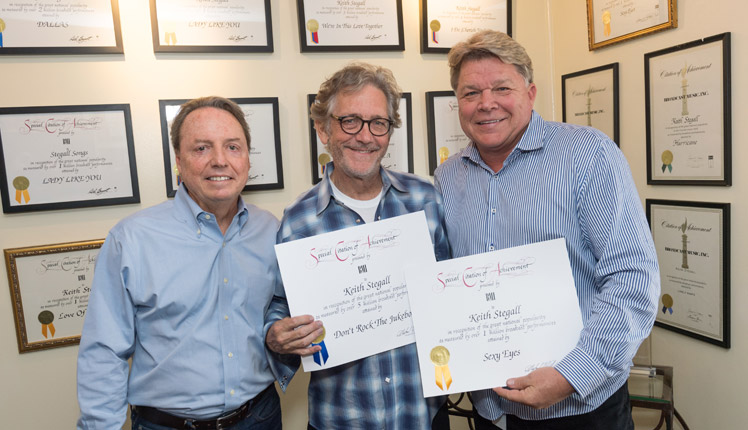 Pictured: BMI’s Jody Williams, BMI songwriter Keith Stegall and BMI’s David Preston.