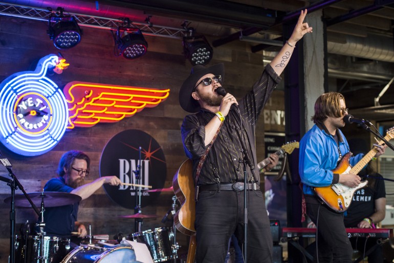 Paul Cauthen performs at YETI’s Flagship Store during SXSW on March 15, 2017, in Austin, TX.