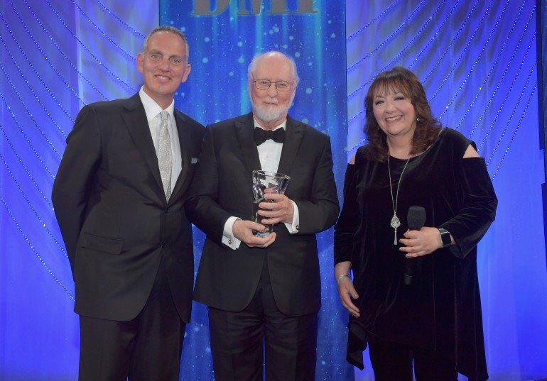 Pictured: BMI President & CEO Mike O'Neill, Honoree John Williams, BMI Vice President Doreen Ringer-Ross