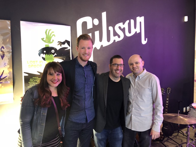 Pictured (L-R) at the release party are BMI’s Evelyn Rascon and Chris Dampier, BMI composer Christopher Lennertz and BMI’s Phillip Shrut.
